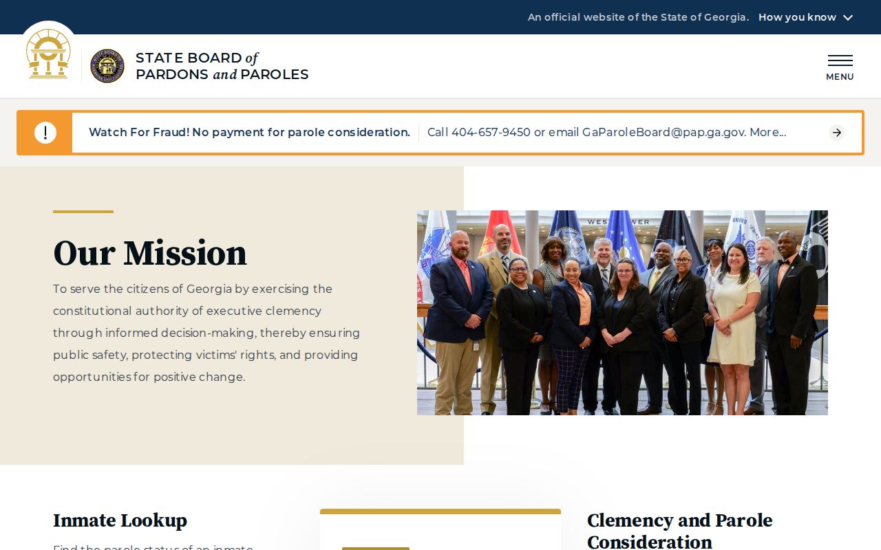 Georgia State Board of Pardons and Paroles information for Atkinson County records